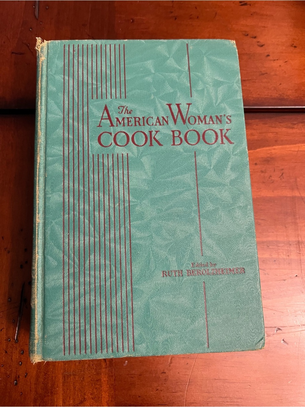 Vintage 1939 “The American Woman's Cook Book” - Teal Hardcover